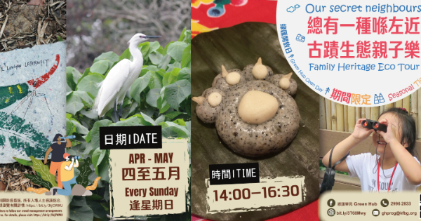 綠匯開放日: 總有一種喺左近。古蹟生態親子樂