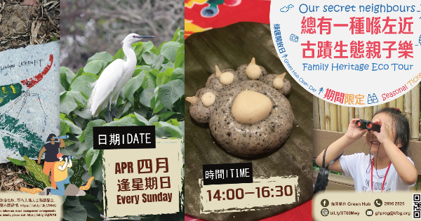 綠匯開放日: 總有一種喺左近。古蹟生態親子樂