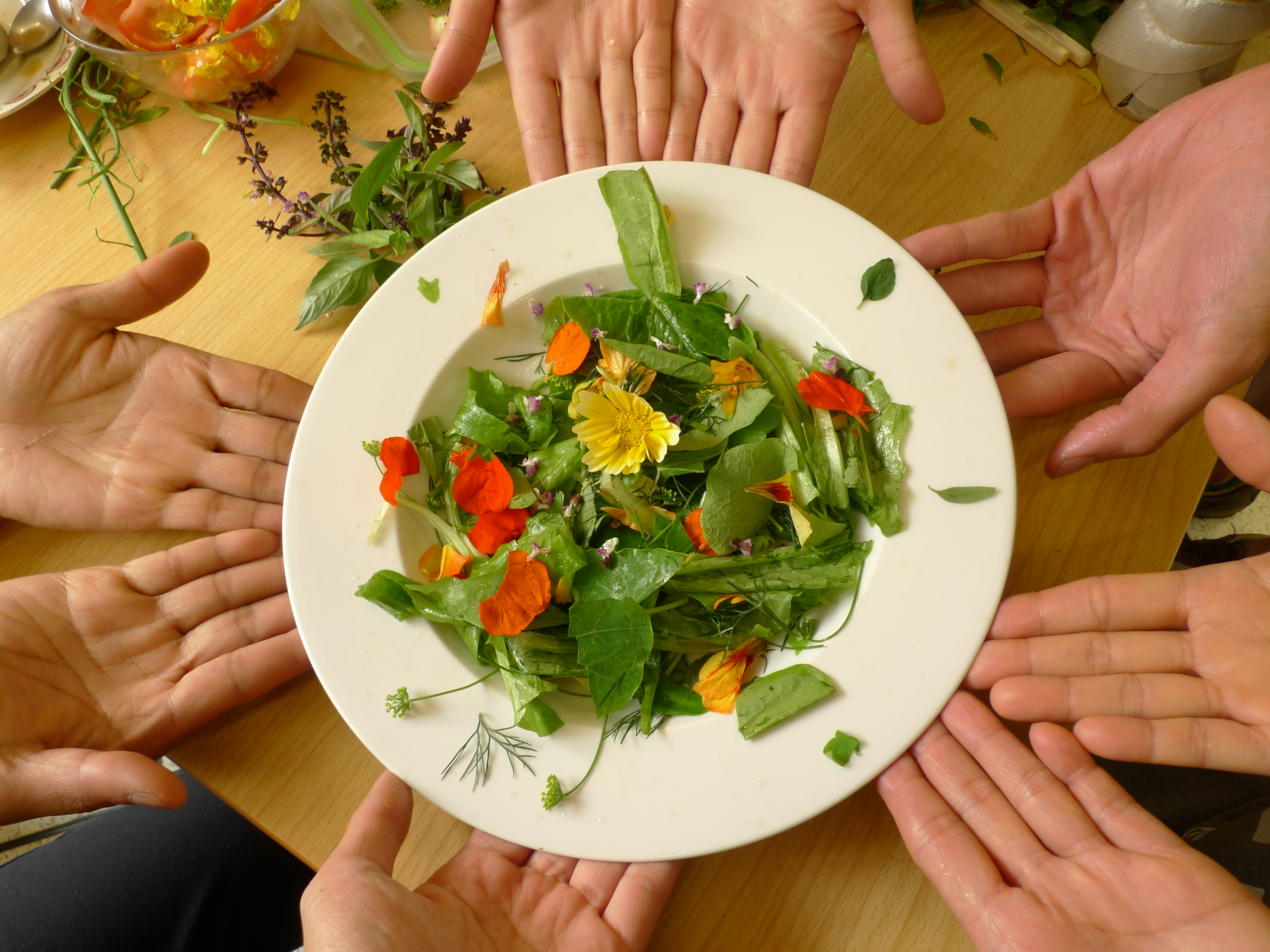 To minimize carbon foodprint, our canteen serves only vegetarian food. 