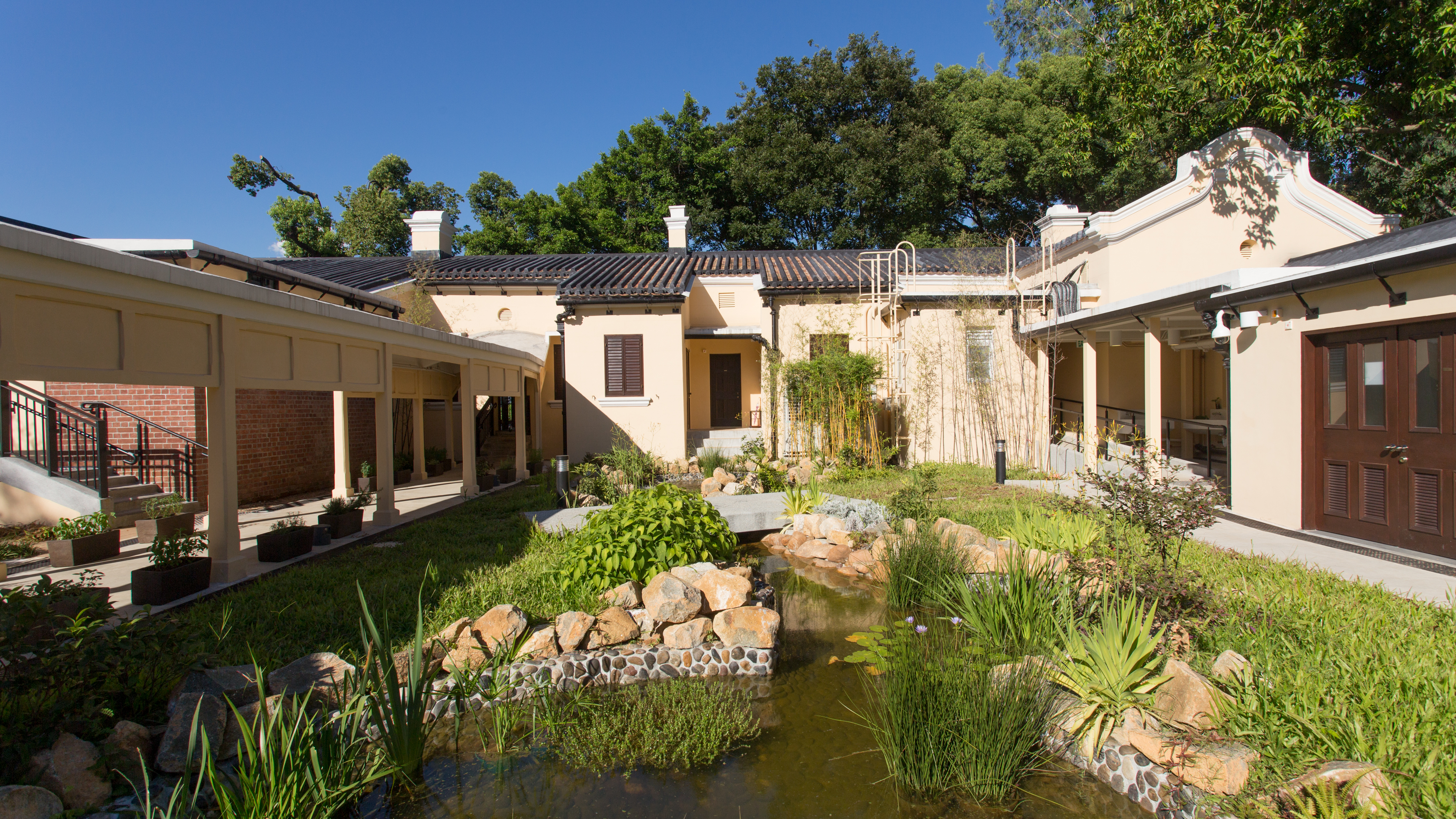 The Inner Courtyard of the Old Tai Po Police Station, transformed to an Enchanted Garden